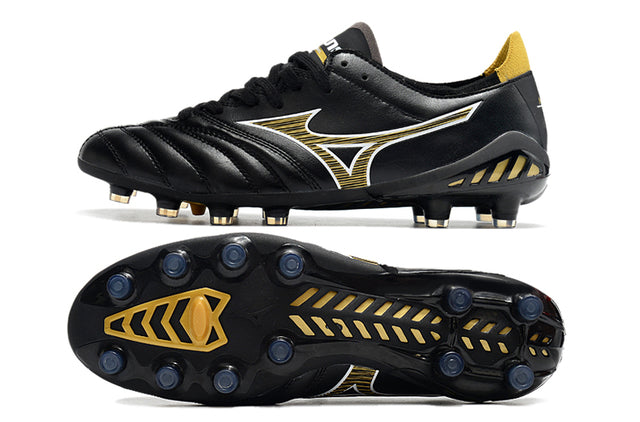 Chuteira Mizuno Morelia Neo 3 Campo FG - Preto/Amarelo