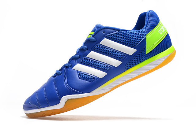 Chuteira Adidas Top Sala Futsal - Azul/Verde