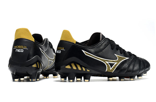 Chuteira Mizuno Morelia Neo 3 Campo FG - Preto/Amarelo